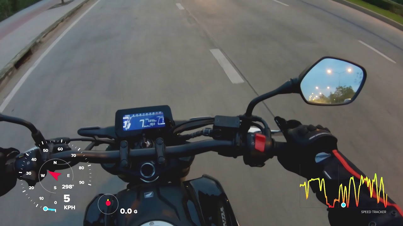 Honda Cb150r Rev Matching sound intensifies! (stock exhaust)