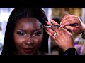 MELANIN  HAIR AND MAKEUP TRANSFORMATION|NATURAL MAKEUP |NADULA HAIR| DARK SKIN