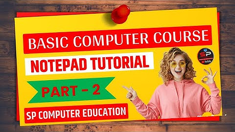 Notepad tutorial in hindi part-2 | basic computer for beginners | #computer #notepad