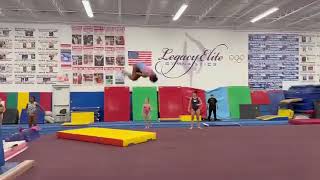 Double back tuck on floor!