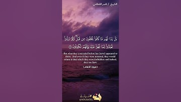 سورة الانعام رقم 6 - القارئ الشيخ ناصر القطامي - Qur'an in England