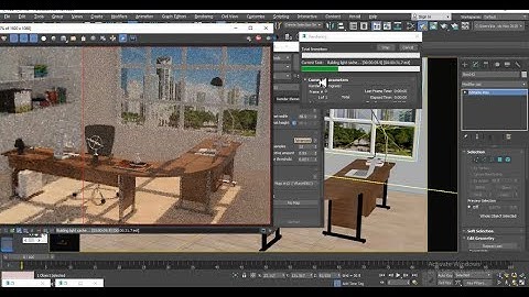 3Dsmax Tutorials, Learn 3D Modeling, Texturing & Lighting an Office Cabin Interior in 3dsmax (P13)