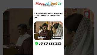 Cheap iPhones + Free Gifts? 😂🔥 Customer Got Shocked 🤯 #Viral #Shorts #MEGACELLBUDDY SHOPEE#mumbai