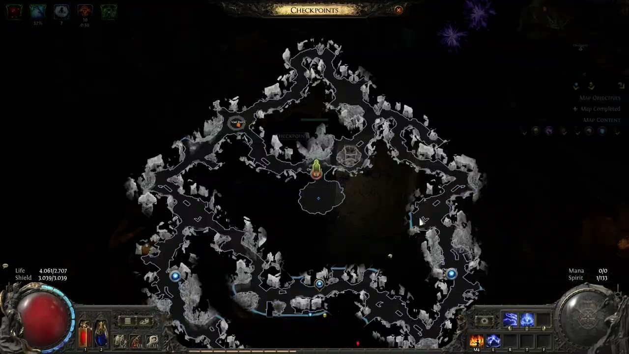 Path of Exile 2  Blood Mage T15 Map