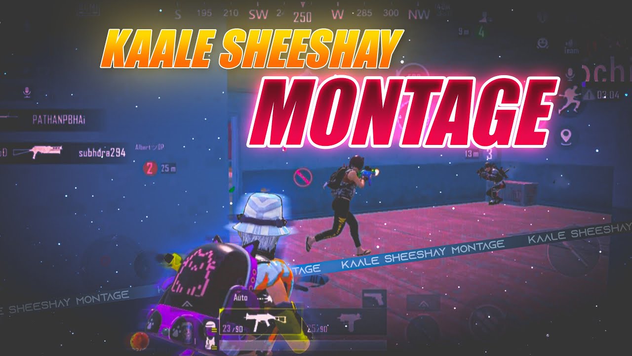 || BGMI MONTAGE ON KAALE SHEESHAY SONG 🤞
