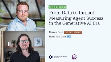 From Data to Impact: Measuring Agent Success in the Generative AI Era Webinar |  Darren Ford