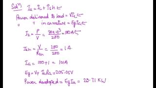 Numerical on DC Generator, DC Generator Problems