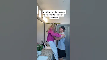 Putting My Wife On The Counter To See Her Reaction Shorts 