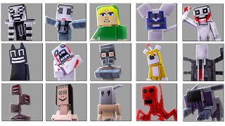 CREEPYPASTA ADDON: TODAS AS NOVAS CRIATURAS ASSUSTADORAS NO MINECRAFT !!