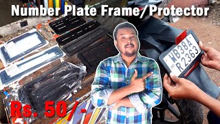 Number Plate Frameprotectorguardcover For Bikes And Cars Installation, Price, Design, Punching,