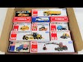 トミカ「建設車両(工事車両)」の箱を開封して、ミニカー見た! Open the "construction vehicle" box and look at the minicar. Tomica