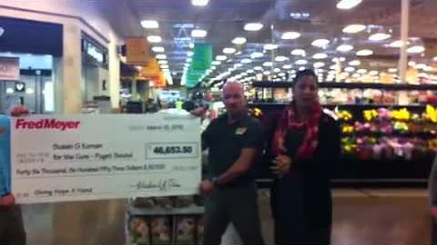 Cheryl Shaw thanks Fred Meyer for their continued ...