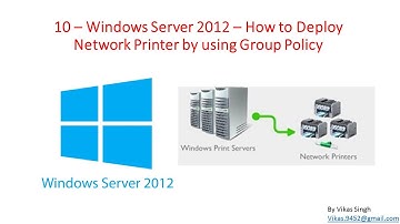 10 – Windows Server 2012 – How to Deploy Network Printer by using Group Policy