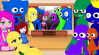 Rainbow Friends & Poppy Playtime React To Rainbow Friends vs Poppy Playtime ( Cartoon Animation ) GC