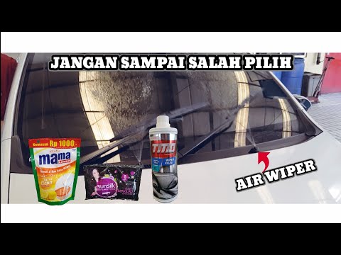 Tutorial Cara Mengganti Wiper Standar Kaca Mobil Depan  dengan Wiper Frameless. 