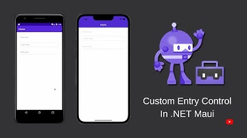 Borderless, Outline, Underline Custom Entry using .NET MAUI Handler / Xamarin