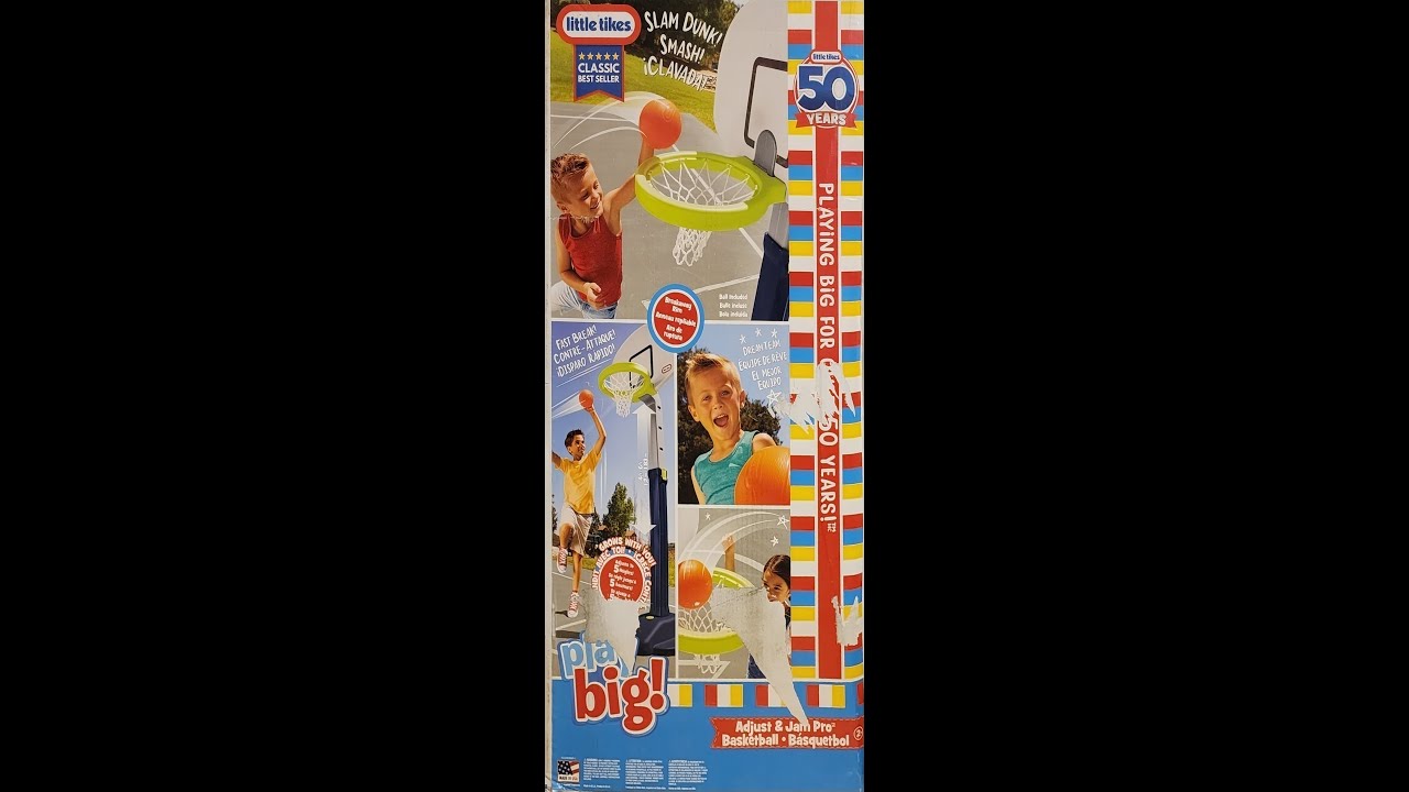 Reviewing on Little Tikes Basketball hoop - YouTube