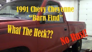 1991 Chevy Cheyenne Barn Find - RIP (rust in pieces) Chevrolet Truck