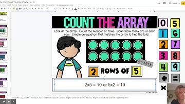 Tues May Math Count the Array Activity - Google Slides