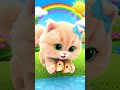Baby cat helping fish pond #animalcartoon #animationforkids #animalrescue #babyanimals #babycartoon