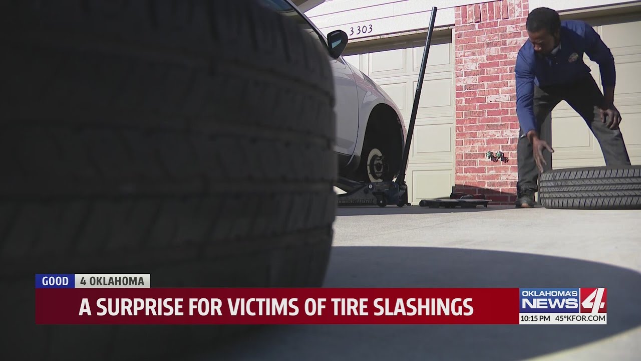 A surprise for victims of tire slashings