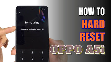 How to Hard Reset Oppo A5i | Removing Password Unlock