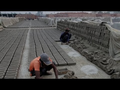 Brick making manually. #Brick #brickmaking - YouTube