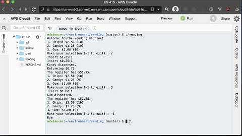 Vending Machine in C++