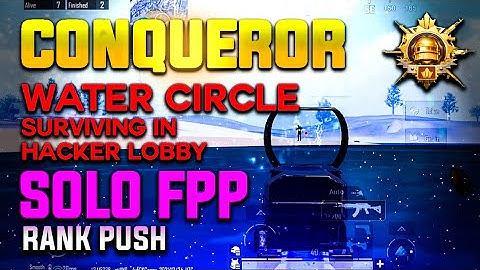 Solo Fpp Rank Push | How to Survive In Brutal Hacker Lobby | Water Circle Zone | Dm for paid push .