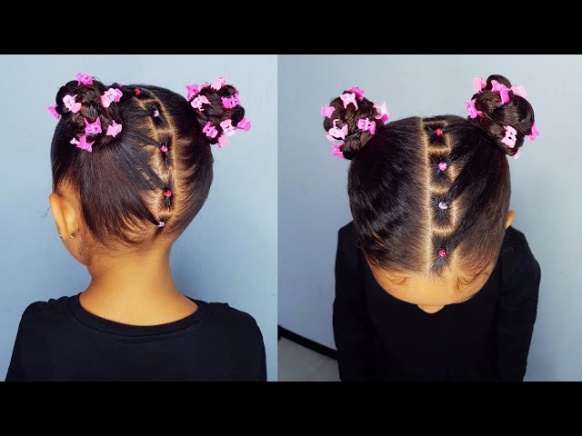 Toddler Hairstyle- Beads & Hairballies 