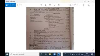 2nd year | non profit concern 2004 question no 3 | accounting biek