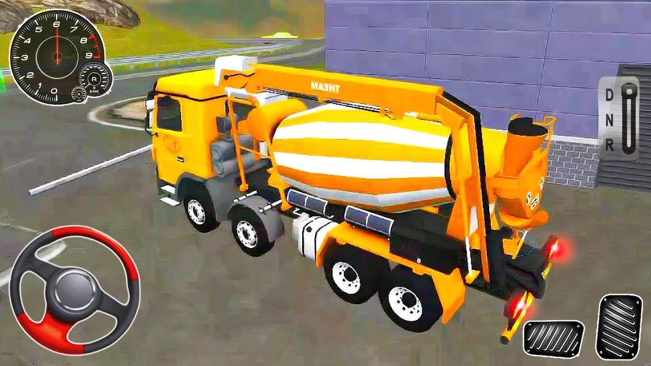 Cement Mixer Truck Construction Simulator  Truk  Molen  
