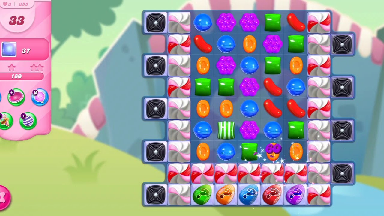 Candy Crush Saga Level 355 - YouTube