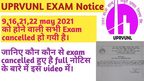 #uprvunl exam date 2021 cancellation notice for AE , Technicians,Staff nurse | official notice