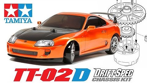 HOW TO ASSEMBLE & INSTALL THE DIFFERENTIALS | Tamiya TT-02D Drift Spec Chassis Toyota Supra Kit
