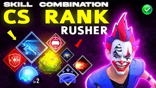 - CS Rank Character Combination 2024 | Best Character Combination CS rusher Skill Combination 2024