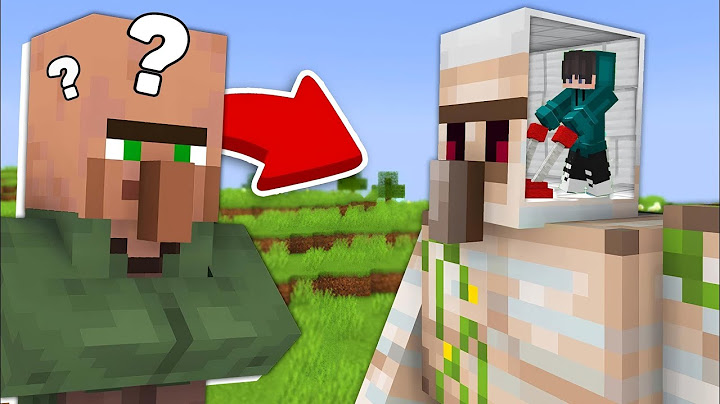 I Trolled Villager By Hiding Inside Golem Minecraft