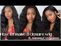 How to make a closure wig|| FT. Yummy Extensions