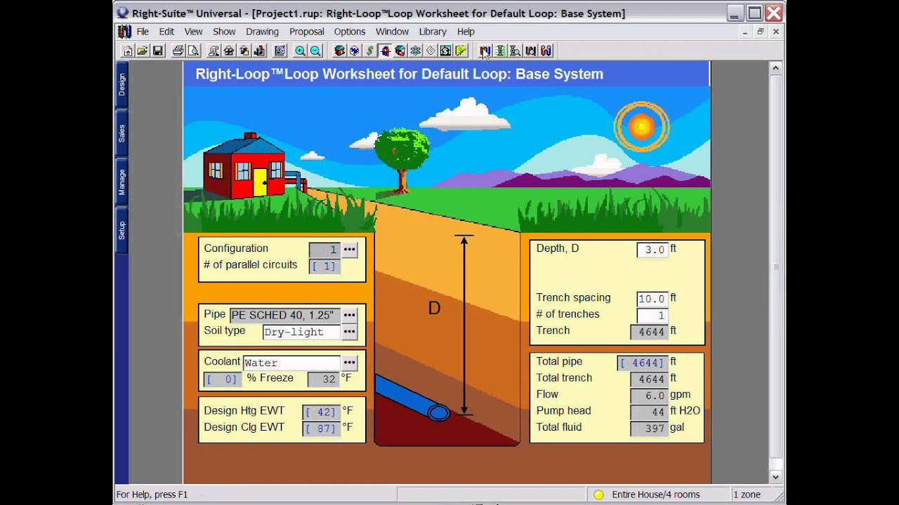 Right-Loop : Geothermal Design Worksheets - YouTube