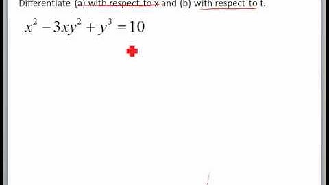 Implicit Differentiation video 9