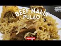 Beef nalli pulao recipe by qaseems kitchen in urdu  hindi  english subtitles