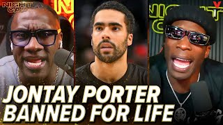 Shannon Sharpe & Chad Johnson react to NBA banning Jontay Porter for life | Nightcap image