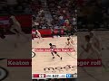 Defense to offense! #nba #hawks #keatonwallace #jalenjohnson