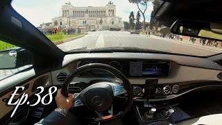 GoPro | Sunny morning in Rome | Mercedes-Benz S350d W222 | POV Driving - Ep.38