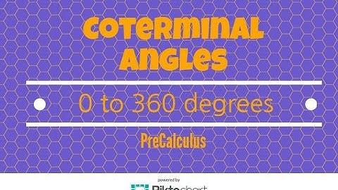 How to determine a coterminal angle between 0 and 360 degrees
