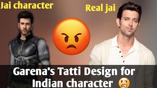 GARENA FREEFIRE TATTI DESIGN FOR OUR INDIAN CHARACTER JAI || WE WANT JAI CHARACTER RE DESIGN