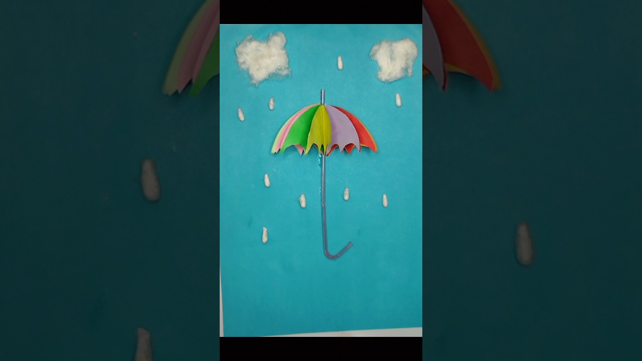 Umbrella Crafting | Easy idea for Kids learning and School Projects 