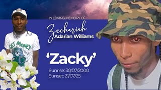 Celebrating The Life Of Zechariah Adarian Williams Zacky