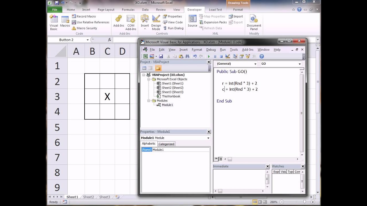 Excel VBA: Modeling XO - YouTube