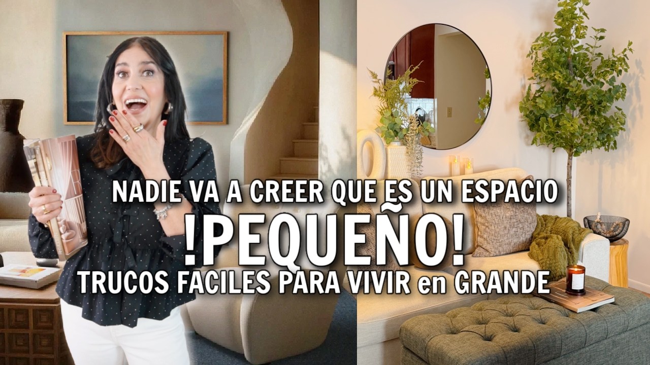 ¡DECORACIÓN de LUJO en ESPACIOS PEQUEÑOS! IDEAS y TRUCOS que DEBES SABER ✨Small SPACES DECOR SECRETS